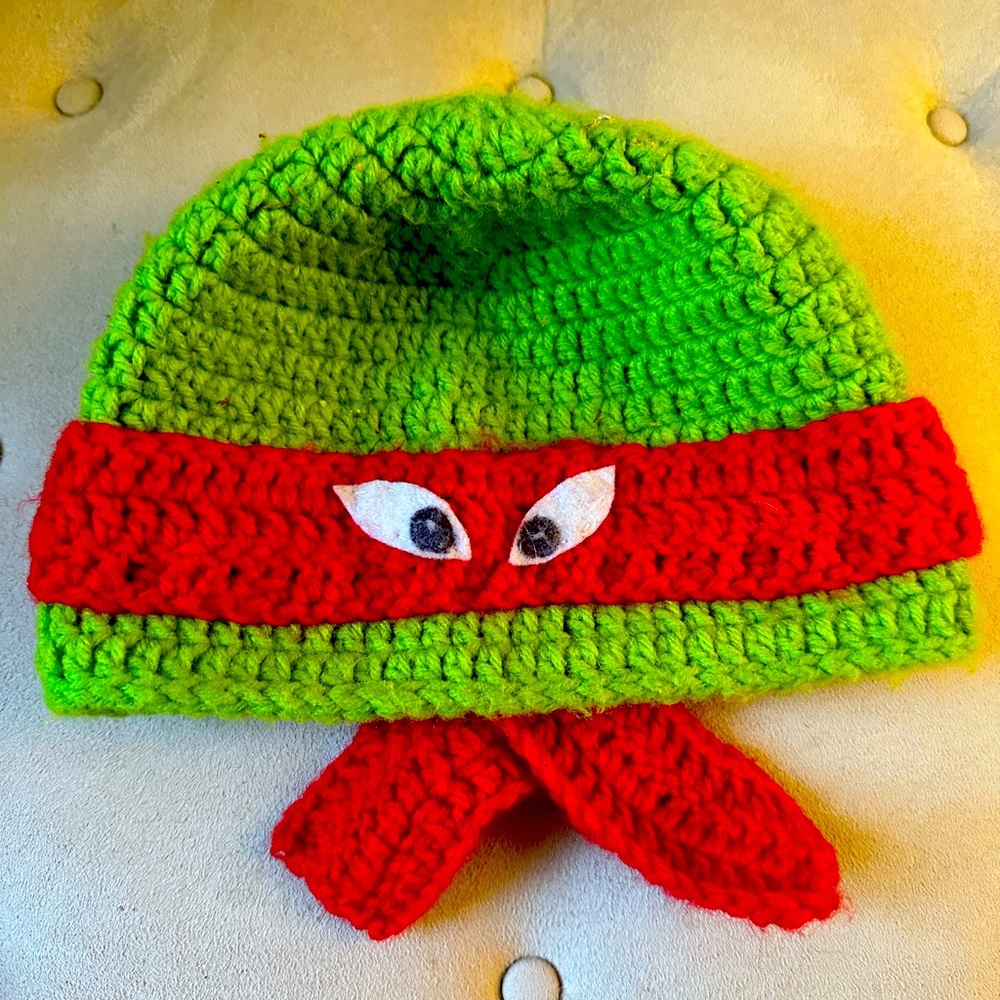 🌟3/$25🌟 Handmade Ninja Turtle Winter Hat